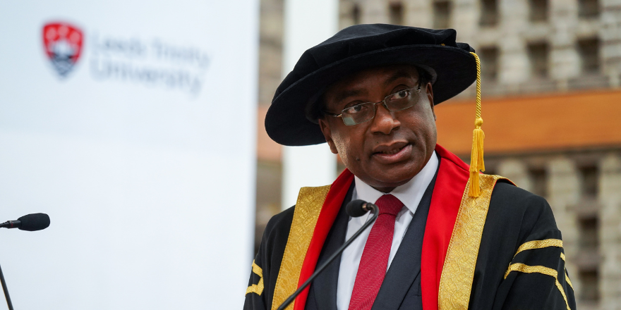 Vice-Chancellor in robes at graduation ceremony